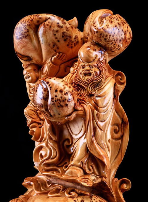 萬壽無疆 太行崖柏留疤精品擺件