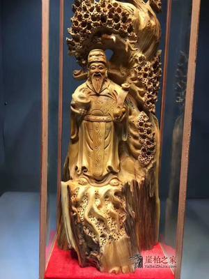 太行崖柏《財神》根雕 陳化鏤空中的東方神韻